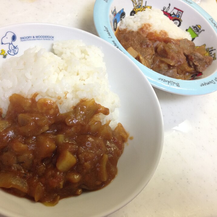 取り分け レバーカレー 鉄分補給！